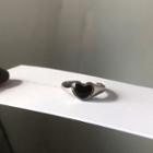 Alloy Heart Open Ring Love Heart - One Size