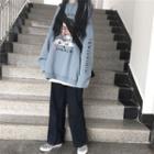 Fleece-lined Printed T-shirt