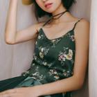 Floral Camisole Top Green - One Size