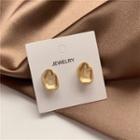 Disc Earring Stud Earring - 1 Pair - Gold - One Size