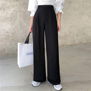 Plain Boot-cut Pants / Straight-fit Pants / Skort / Wide-leg Pants