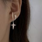 Star Drop Ear Cuff 1 Pc - Silver - One Size