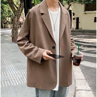 Plain One Buttoned Blazer