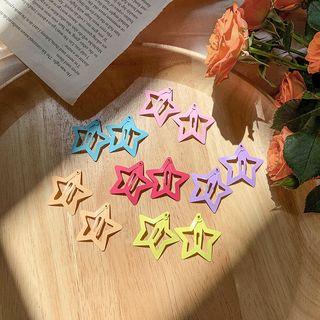 Set Of 2: Cut-out Star Hair Clip