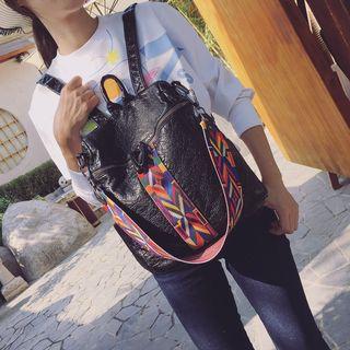 Patterned Backpack With Shoulder Strap