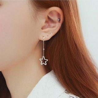 Bar Drop Non Matching Earrings / Clip-on Earrings