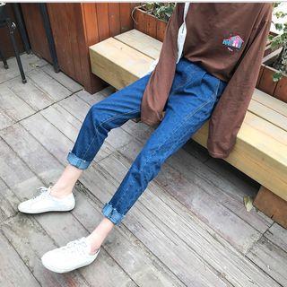 Panel Wide Leg Jeans