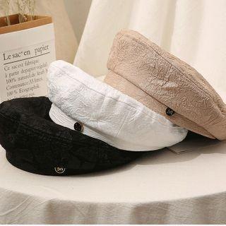 Ruched Flat Top Beret