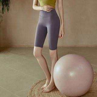 High Waist Biker Shorts / Sports Camisole / Set