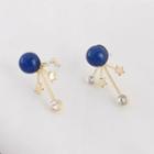 Rhinestone Alloy Star Earring 1 Pair - As Shown In Figure - One Size