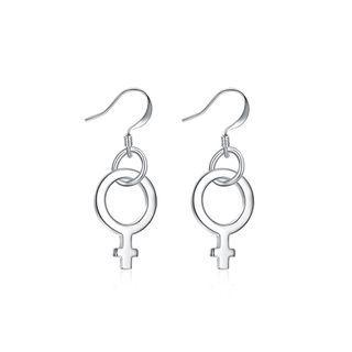 Fashion Simple Earrings Silver - One Size