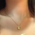Bear Shell Pendant Necklace Gold - One Size