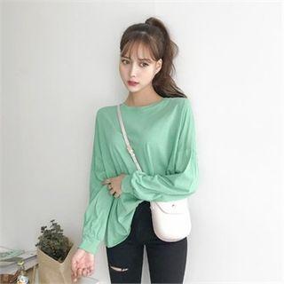 Cuffed-sleeve Vivid Stripe T-shirt