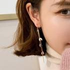 Flower Fringe Drop Earring / Clip-on Earring