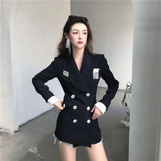 Long-sleeve Double Breasted Blazer