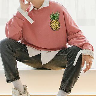 Pineapple Printed Sweatshirt