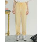 Snug Club Fleece Jogger Pants Lemon Yellow - One Size