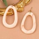 Marble Print Acrylic Hoop Dangle Earring