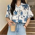 Geo Print Short Sleeve Shirt