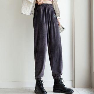 Logo High-waist Wide-leg Jogger Sweatpants