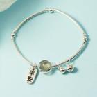 Chinese Character Charm Bracelet Silver - One Size
