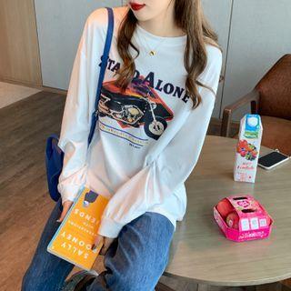 Bike Print Sweatshirt