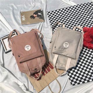 Square Logo Nylon Backpack
