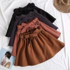 Ribbon-waistline A-line Skirt