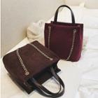 Tote With Metal Chain Strap