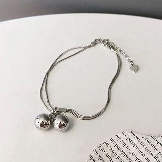 925 Sterling Silver Bracelet Sl0078 - One Size
