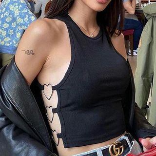 Heart Buckle Tank Top