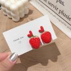 Strawberry Drop Earring 1 Pair - Strawberry - Red - One Size