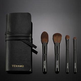 Set Of 4: Makeup Brush Black - One Size