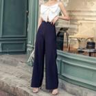 Bow Camisole Top / Wide Leg Pants
