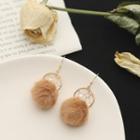 Faux Pearl & Bobble Drop Earring 1 Pair - Dreamcatcher - Brown - One Size