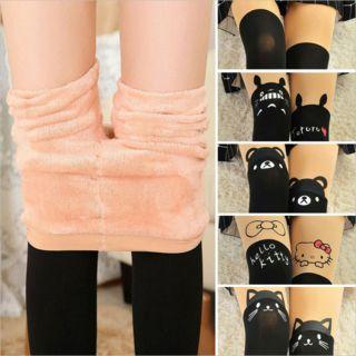 Fleece-lined Mock Hold Up Leggings