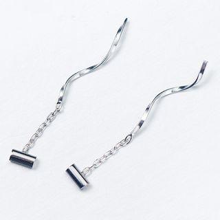925 Silver Drop Cone Earring