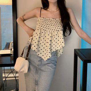 Irregular Hem Camisole Top Almond - One Size