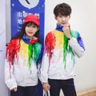 Couple Matching Paint Drip Hooded Jacket