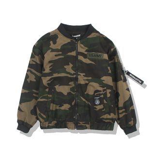 Camo Print Baseball Jacket