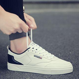 Lace-up Contrast Color Sneakers