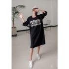 Round-neck Lettering T-shit Dress
