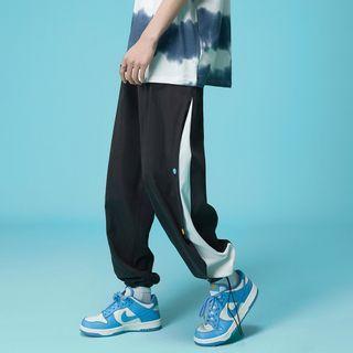 Button-side Drawstring-cuff Pants
