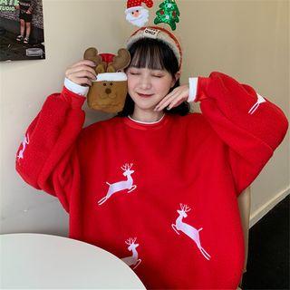 Fleece Embroidered Sweatshirt