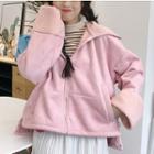 Hoodie Zip Jacket Pink - One Size