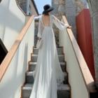 Long Sleeve Open-back Maxi Sundress