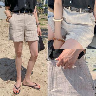 High-rise Herringbone Shorts