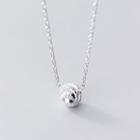 925 Sterling Silver Bead Necklace S925 Sterling Silver Necklace - One Size