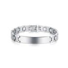 Simple Fashion Geometric Rectangular 316l Stainless Steel Bracelet Silver - One Size
