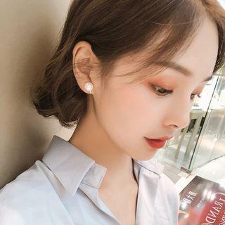 Faux Pearl Earring Faux Pearl - White - One Size